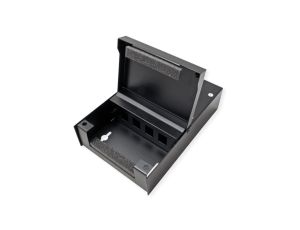 VALUE Obudowa ścienna na 4x Keystones, czarna