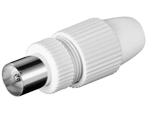 Wtyczka koncentryczne do kabla koncentrycznego z mocowaniem zaciskowym