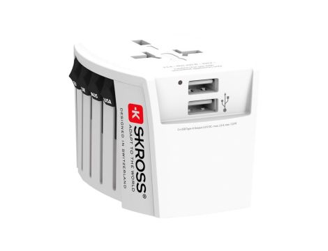 World Adapter MUV USB 2xA