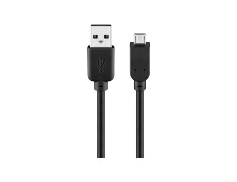 Kabel USB 2.0 Hi-Speed, czarny - Długość kabla 0.15 m