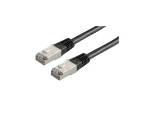 VALUE Kabel krosowy kat. 6 (klasa E) S/FTP (PiMF), czarny, 0,5 m