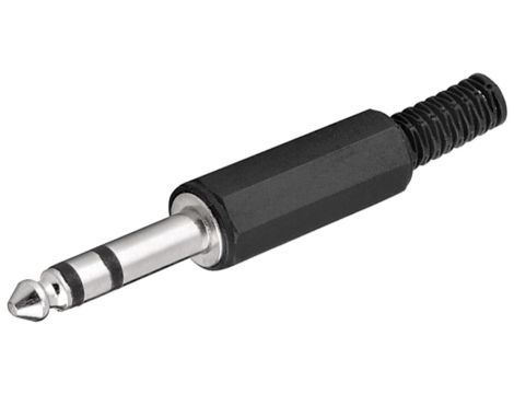 Wtyk jack - 6,35 mm - stereo - Połączenie typu Wtyk jack 6,35 mm (3-pinowy, stereo)