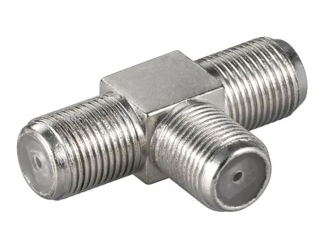 Adapter trójnik F: Gniazdo F 2 Gniazdo F