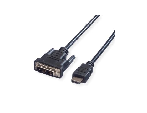 VALUE kabel do monitora DVI (18+1) / HDMI M/M, czarny, 1,5 m