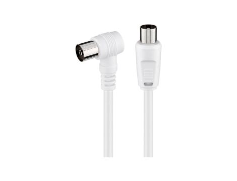 Kabel antenowy kątowy ( 70 dB), podwójne ekranowanie - Długość kabla 1.5 m