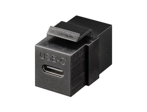 Moduł Keystone Złącze USB-C™, USB 3.2 Gen 2 (10 Gbit/s), czarny - Wersja kolorystyczna czarny