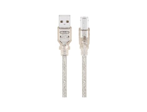 Kabel USB 2.0 Hi-Speed, Przezroczysty - Długość kabla 3 m