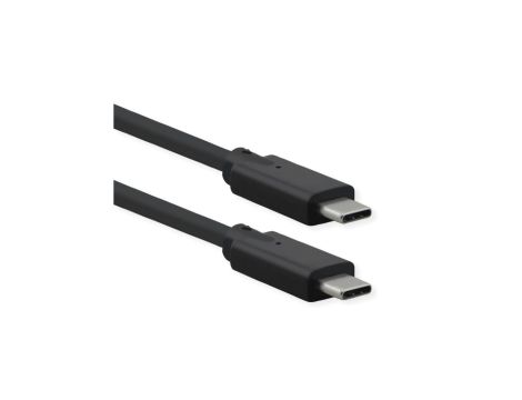 Kabel ROLINE USB 3.2 Gen 2x2, z PD (Power Delivery) 20V5A, Emark, C-C, M/M, 20 Gbit/s, czarny, 0,5 m