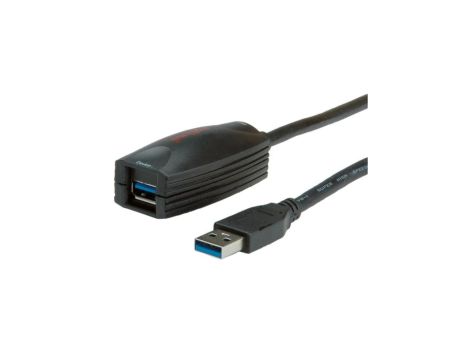 Kabel ROLINE USB 3.2 Gen 1 Active Repeater, czarny, 5 m