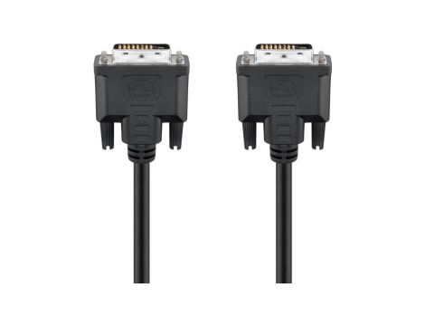 Kabel DVI-D Full HD Dual Link, nikiel - Długość kabla 0.5 m