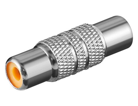 Adapter cinch, gniazdo na gniazdo, wersja metalowa