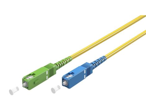 Kabel światłowodowy (FTTH), Singlemode (OS2) Yellow, Żółty (Simplex), 5 m - Długość kabla 5 m