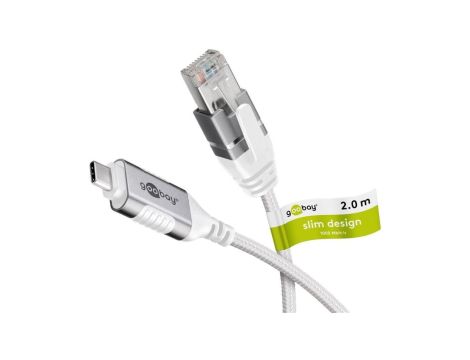 Kabel Ethernet USB-C™ 3.1 do RJ45, Slim, 2 m - Długość kabla 2 m