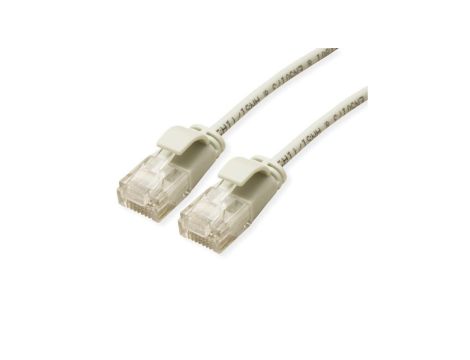 ROLINE UTP Data Center Patchkabel Cat.6A (Class EA), LSOH, extra dun, grijs, 5 m