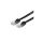 VALUE Kabel krosowy Kat.6 (klasa E) UTP, bardzo płaski, płaski, czarny, 3 m