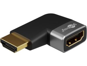 Adapter HDMI™ kątowy 270 poziomy, 8K @ 60 Hz, pozłacany