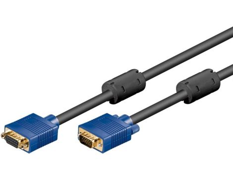 Przedłużacz do monitora Full HD SVGA, pozłacany - Długość kabla 1.8 m