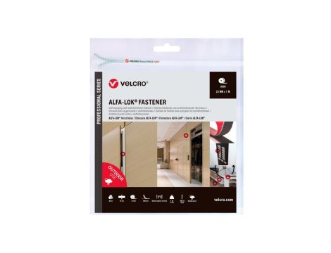 Taśma rzepowa VELCRO Alfa-Lok 1m taśma rzepowa 25mm czarna