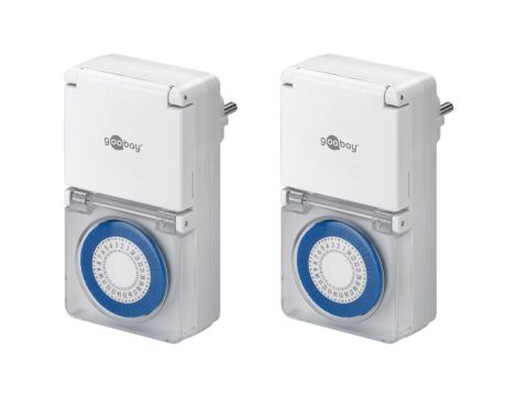 Zestaw 2 sztuk, zegar analogowy IP44