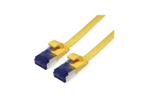 Kabel krosowy VALUE FTP, kat. 6A (klasa EA), bardzo płaski, żółty, 0,5 m