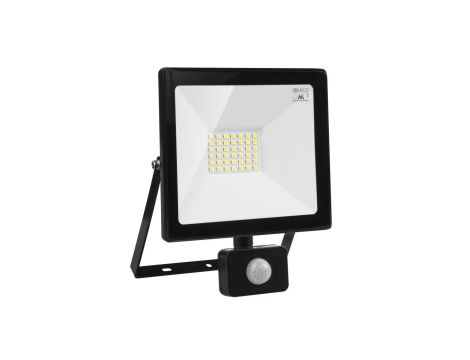 Naświetlacz LED z czujnikiem ruchu Maclean, slim 30W, 2400lm, barwa zimna biała (6000K), IP44, MCE630 CW PIR