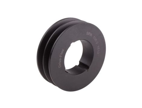 Krążek, śr. całkowita: 111.5mm, śr. otworu: 42mm, l. rowków: 2, Żeliwo, stal