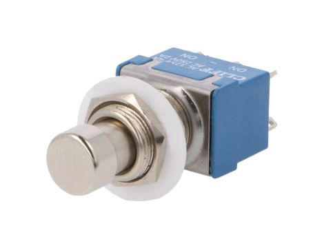 Przełącznik przyciskany Poz 2 DPDT 1A/250VAC OFF-ON Ø12,2mm FC71055