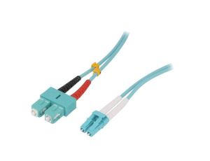 FP3LS10 Patch cord światłowodowy OM3 LC/UPC,SC/UPC 10m LSZH