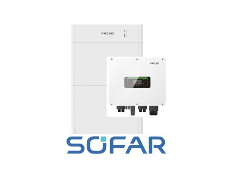 Zestaw: SOFAR Inwerter hybrydowy HYD6KTL-3PH , Magazyn energii Sofar 10kWh BTS E10-DS5