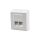 Gniazdo natynkowe 2xRJ45 kat.5e FTP 64x80mm NEKU