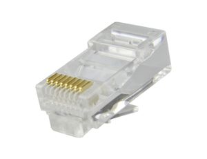 Wtyk modularny RJ45 8P8C kat.5e nieekranowany UTP drut NEKU /woreczek 100szt./