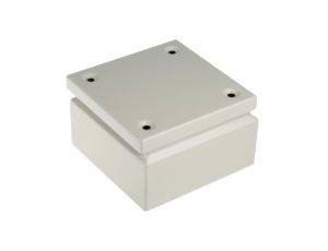 Puszka elektroinstalacyjna, 150 x 150 x 80mm, IP66, kolor RAL 7032, materiał Stal, RS PRO