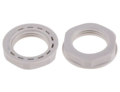 Nakrętka do dławnic kablowych, M20, IP68, kolor: Szary, materiał: Nylon 66, RS PRO