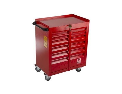 Szafka na rolkach, na kółkach, 6-szufladowa, 750 x 560 x 350mm, materiał: Stal, RS PRO