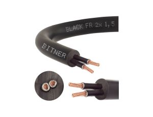 Przewód sterowniczy prądowy BiT 500 Black FR 300/500V 2x1,5 linka do ziemi Bitner /25m/