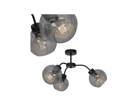 Lampa sufitowa SOFIA SMOKED 3xE27 MLP6594 Milagro