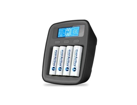 Ładowarka akumulatorków USB-C Ni-MH profesjonalna everActive NC-1000M v2