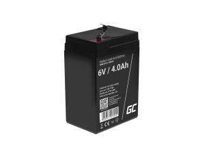 Green Cell AGM VRLA 6V 4Ah bezobsługowy akumulator do systemu alarmowego, kasy fiskalnej, zabawki