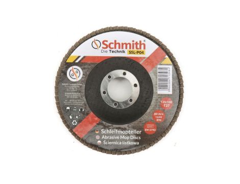 Ściernica listkowa prosta 125mm 100 tarcza ścierna Schmith