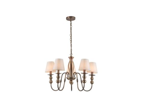 Żyrandol GRADO do eleganckiego salonu z kloszami z tkaniny 5xE14 LP-888/5P Light Prestige