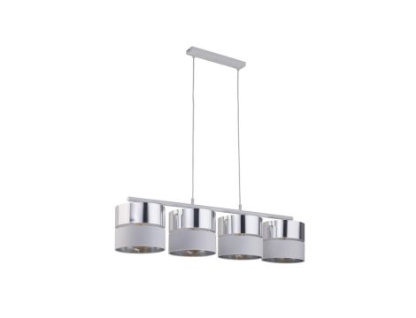 LAMPA WISZĄCA HILTON SILVER 4PŁ 4177 TK LIGHTING