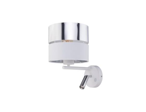 Kinkiet z ramieniem do czytania HILTON SILVER 2PŁ 4176 TK LIGHTING