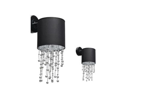 Kinkiet ALMERIA BLACK/CHROME 1xE27 MLP6428 Milagro