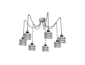 Lampa wiszaca LARS GREY 7xE27 MLP789 Milagro