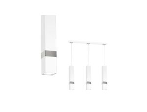 Lampa wisząca VIDAR WHITE/CHROME 3xGU10 MLP6284 Milagro