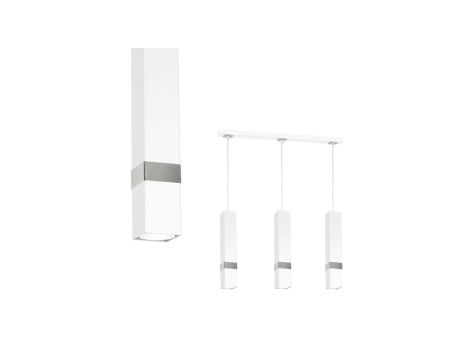 Lampa wisząca VIDAR WHITE/CHROME 3xGU10 MLP6284 Milagro
