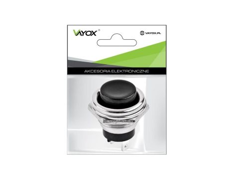 Przełącznik push on czarny PBS 26B Vayox PAK.