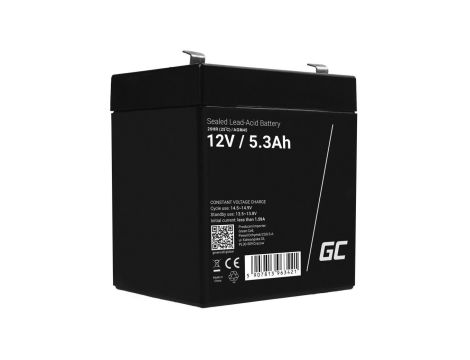 Akumulator VRLA AGM 12V 5.3Ah (żywotność 5lat) AGM45