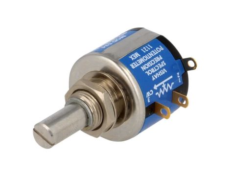 534-200R Potencjometr osiowy wieloobrotowy 200 2W 5 6,35mm drutowy