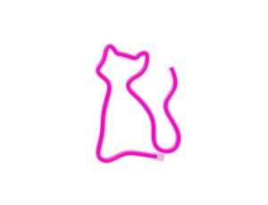 Neon LED KOT różowy Bat + USB FLNEO4 Forever Light